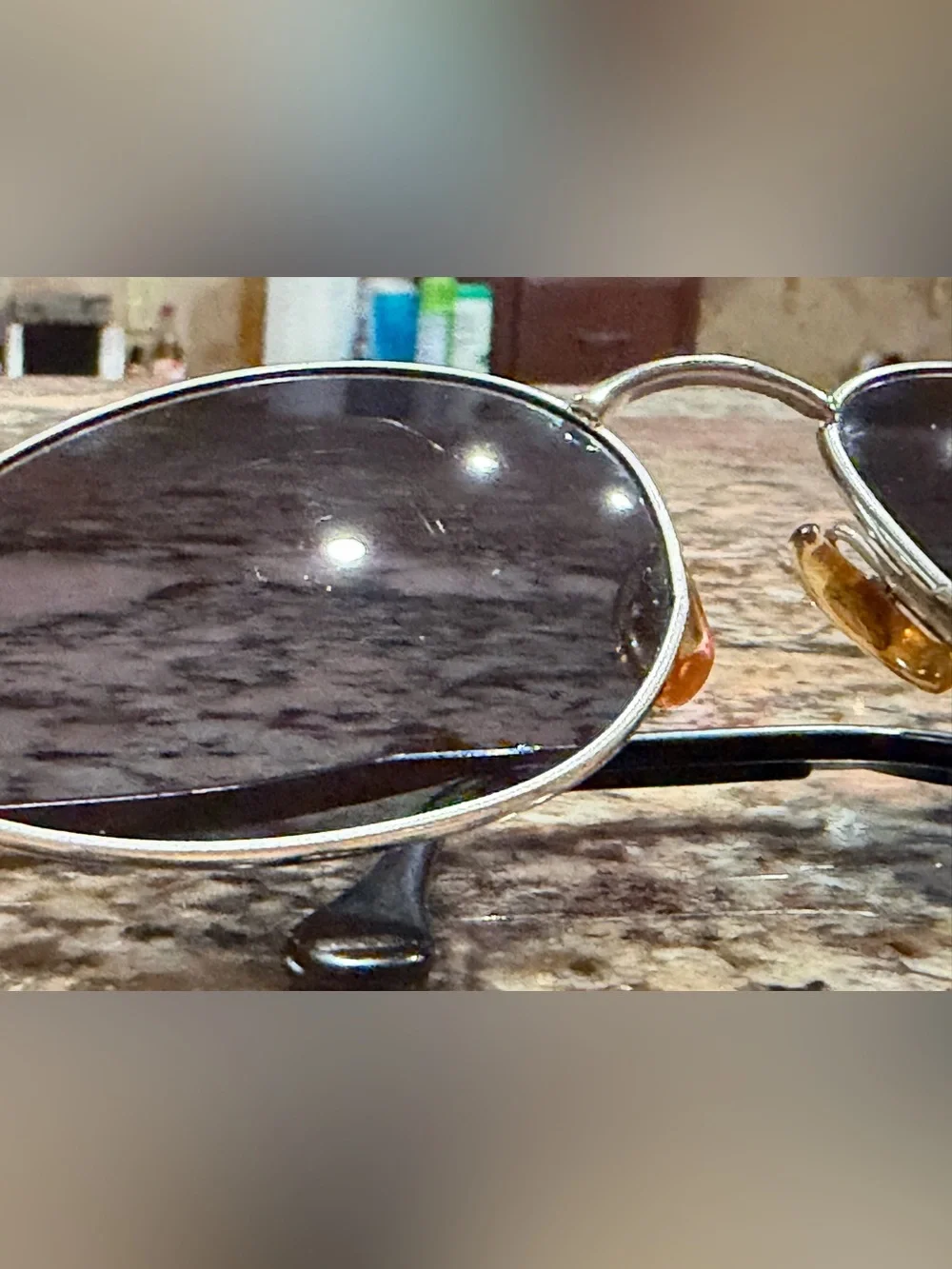 Gucci Classic Oval Horsebit Frame Sunglasses in Silver with Dark Lenses